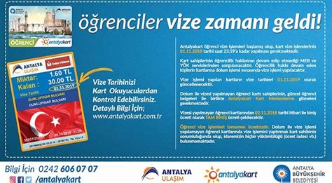 Antalya kart vize işlemleri